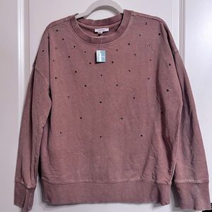 Women’s Rhinestone Embellished Sweatshirt Size Medium *NWT*